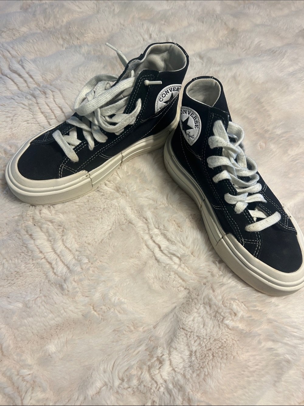 Converse Black & White High-Top Canvas Sneakers